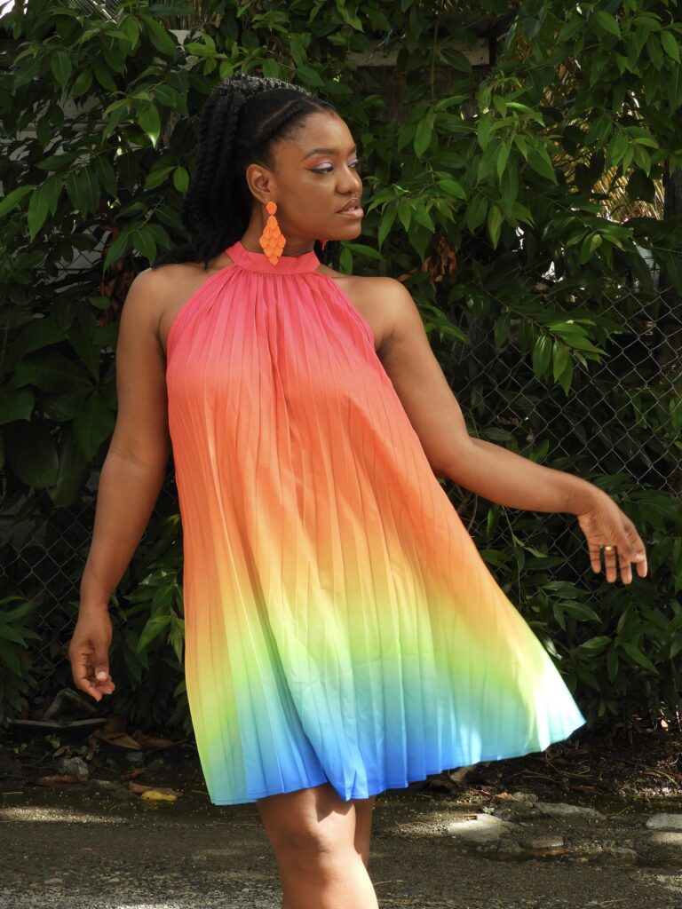 Amazon ombre halter dress